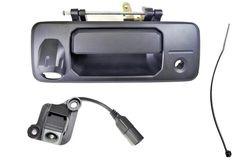 PT Auto Warehouse TO-3954A-BUC61 - Tailgate Handle with Park Assist Back Up Camera - Textured Black Fits select: 2018-2020  TACOMA