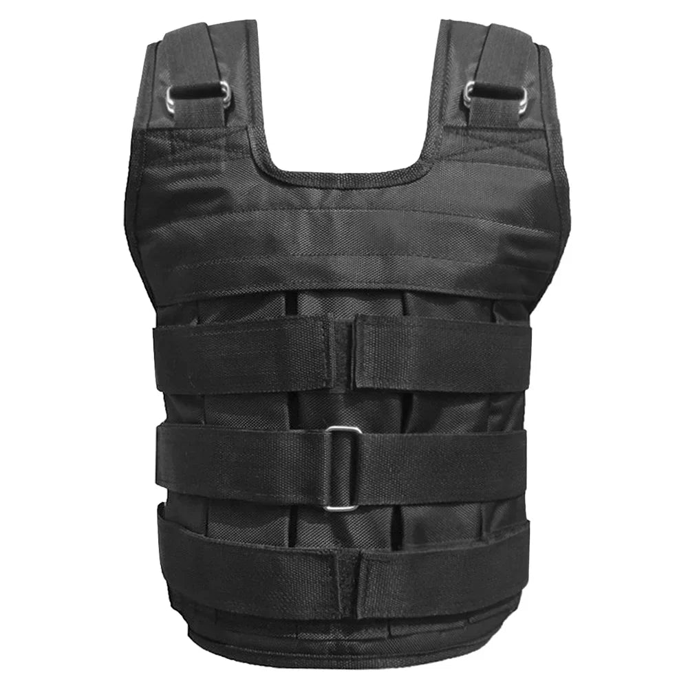 Load, Oxford Cloth. Nebublu Strength Training Weighted Vest - Adjustable Weight Jacket, 50kg Max
