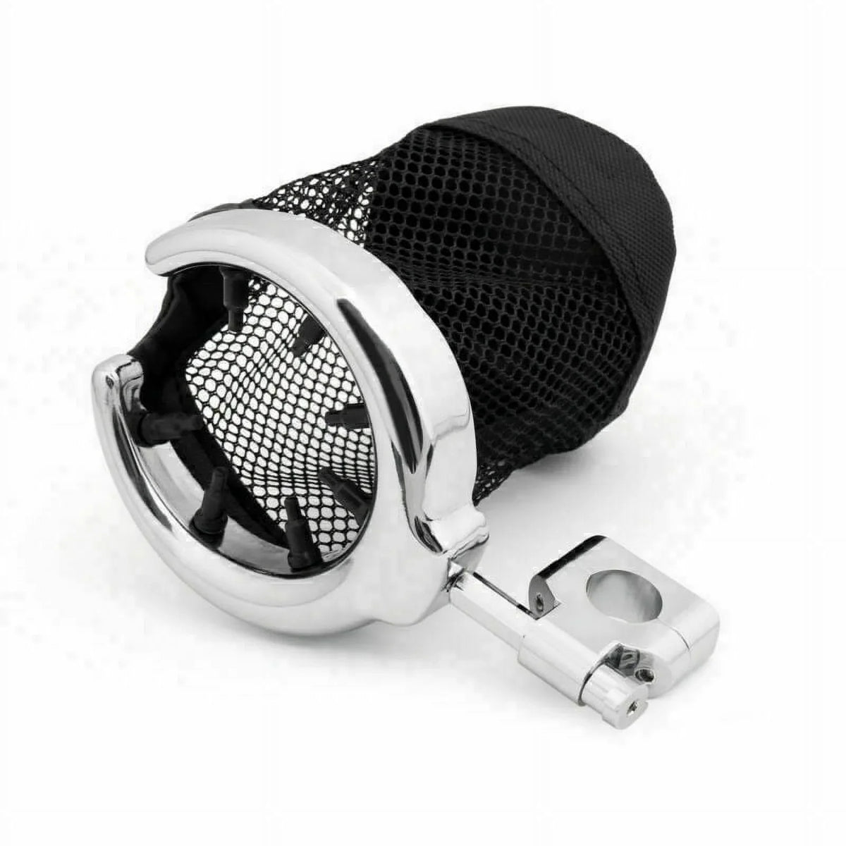 Universal Motorcycle Metal Drink Cup Holder for 1" Handlebar Chrome