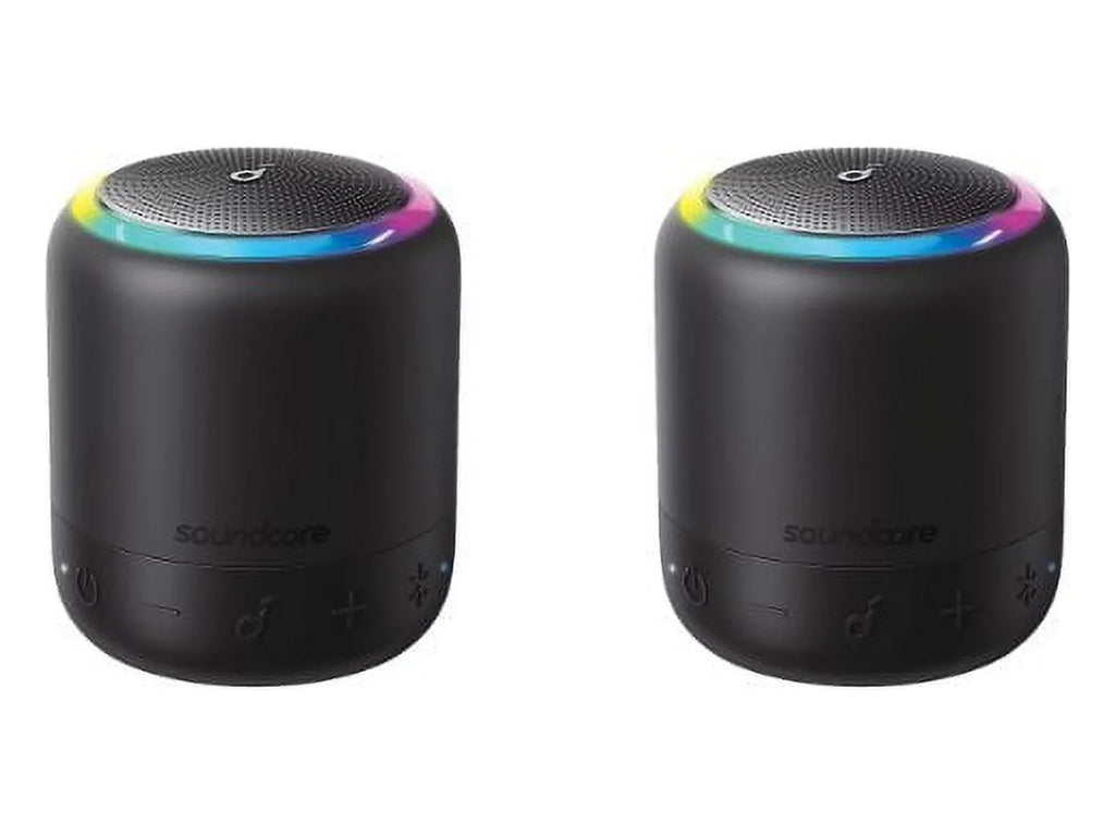 Soundcore B3127Z11 Mini 3 Pro Portable Bluetooth Speaker 2-Pack Black 15H Playtime IPX7 Waterproof