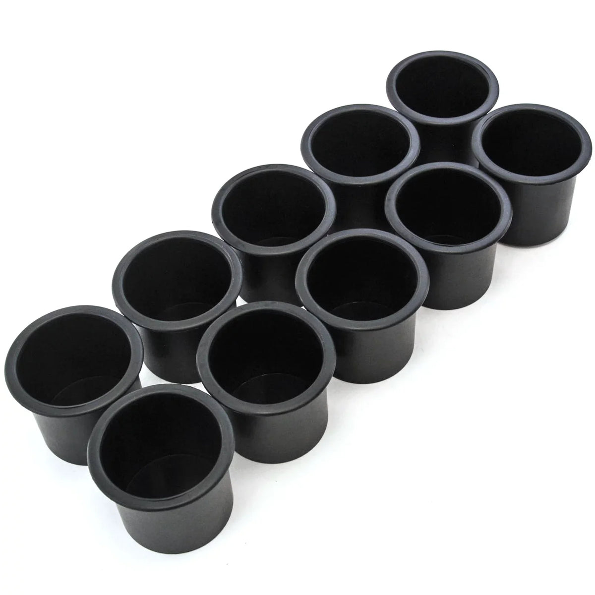 10 Cup Holder Plastic Pocket Recessed Insert Universal for ship RV Car Truck Sofa Game Table Marine Pontoon Motorhome Camper