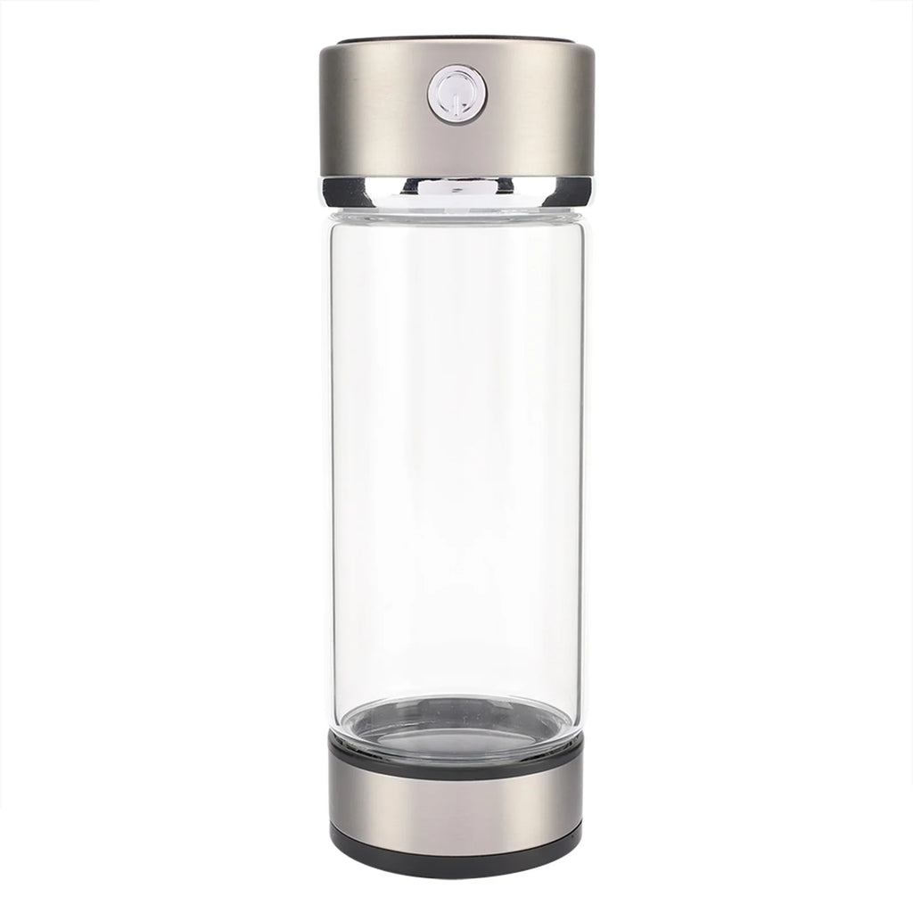 Nikou USB Charging Rich Hydrogen aqua Purifier Filter Glass Bottle Anti-Skid Portable Lonizer Cup