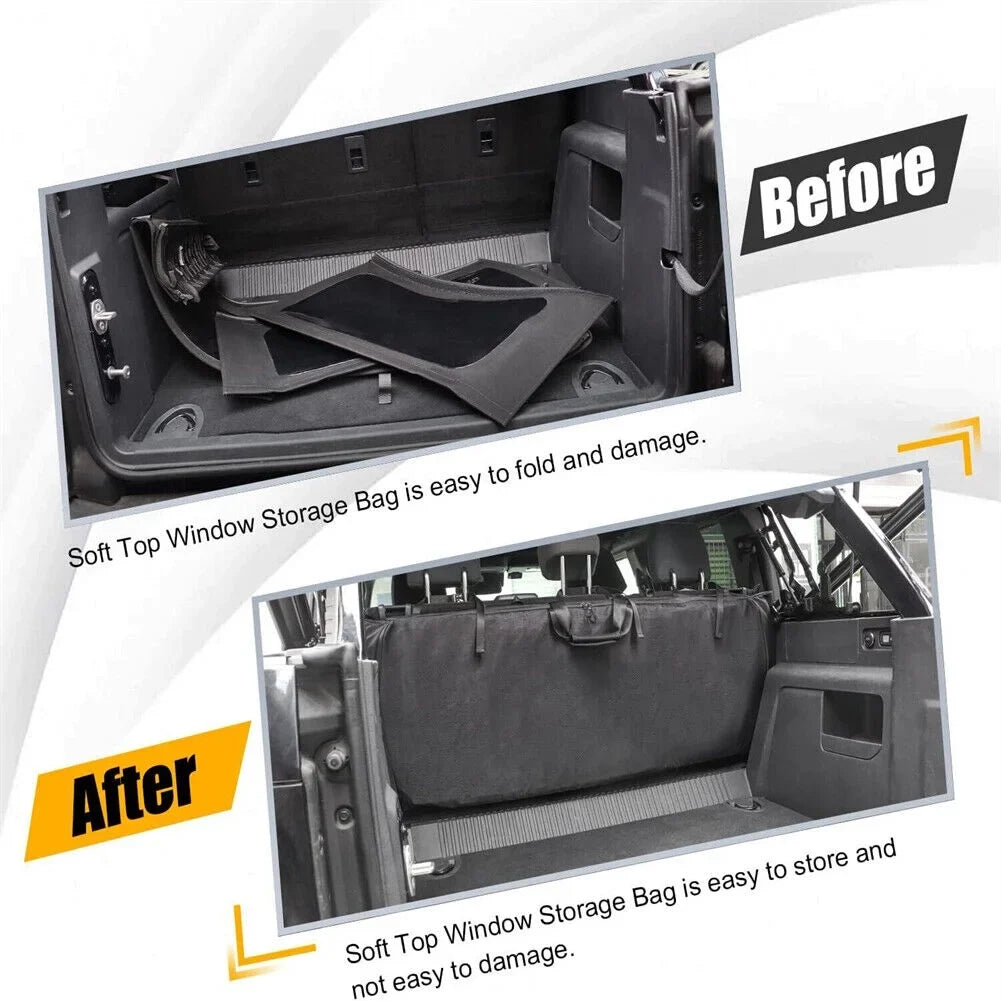 600D Soft Top Window Storage Bag For  Bronco Accessories 2021-2023 4-Door