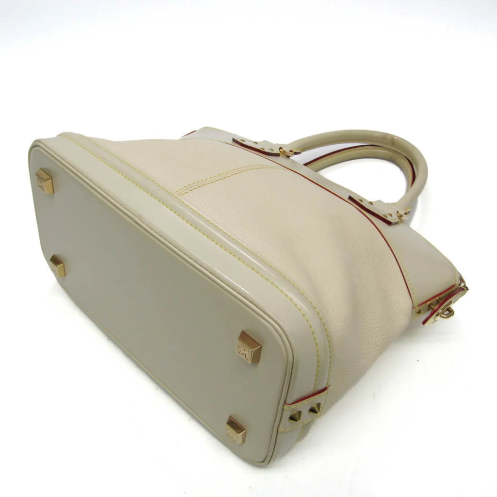 Pre-Owned Louis Vuitton Suhali Lockit PM M91887 Women's Handbag Blanc (Good)