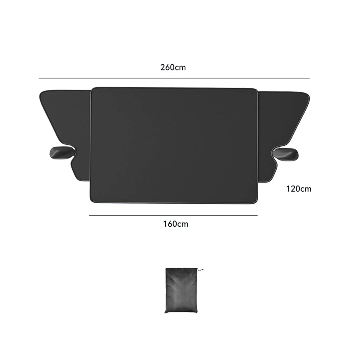 Tnarru Car Windshield shield Winter Snow shield Front with Storage Bag, Protection, Car Snow Ice shield Windproof for SUV, Cars, Truck