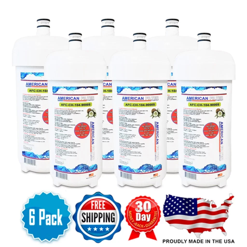 AFC Brand , liquid Filters , Model # AFC-CH-104-9000S , suitable with Cuno® Series7000 - 6 Filters - Made in U.S.A.