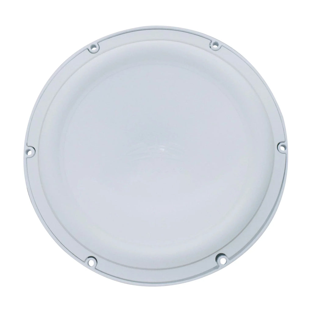 Wet Sounds Revo 12" Subwoofer, Grill, & RGB LED Ring - White Subwoofer & White Closed Face XW Grill - 4 Ohm
