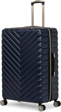 Kenneth Cole REACTION Madison Square Lightweight Hardside Chevron Expandable Spinner Luggage, Navy, 28-Inch Checked 28-Inch Checked Navy