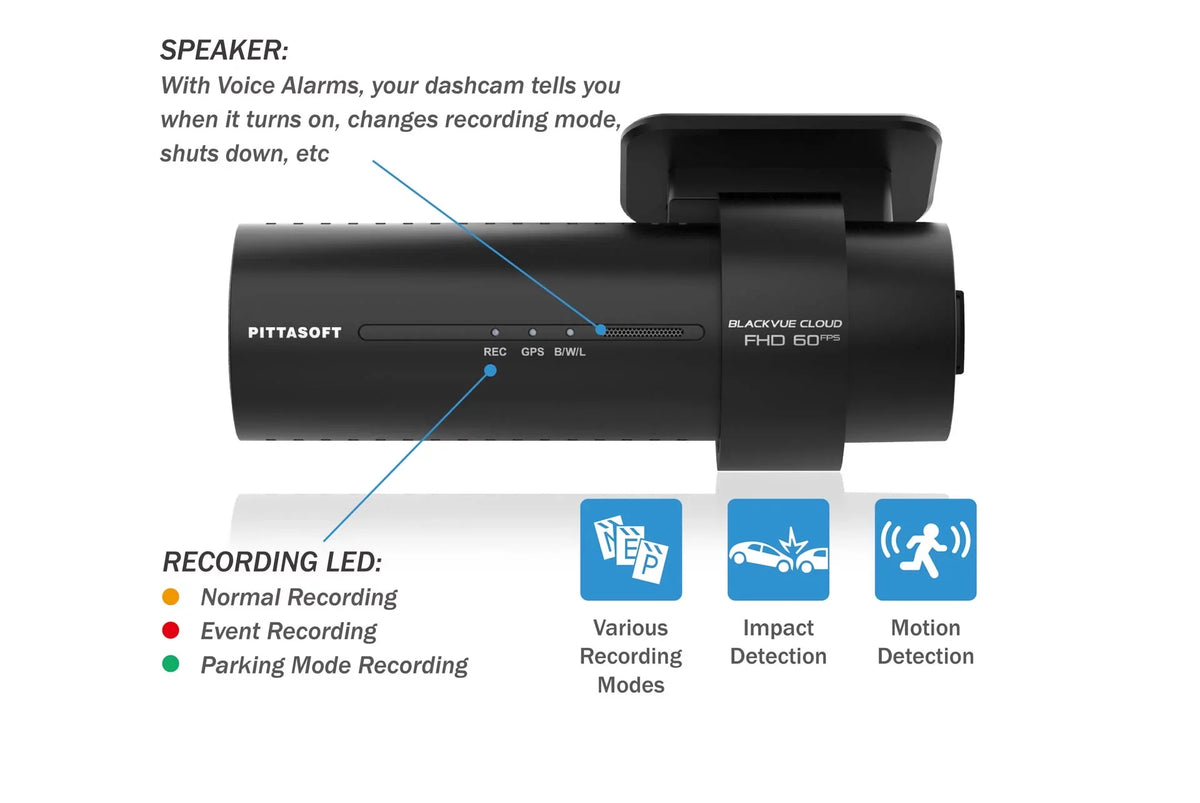 BlackVue DR770X-1CH Dash Cam With 256GB Card | Single Lens Cloud-Ready 1080p 60FPS GPS & WiFi