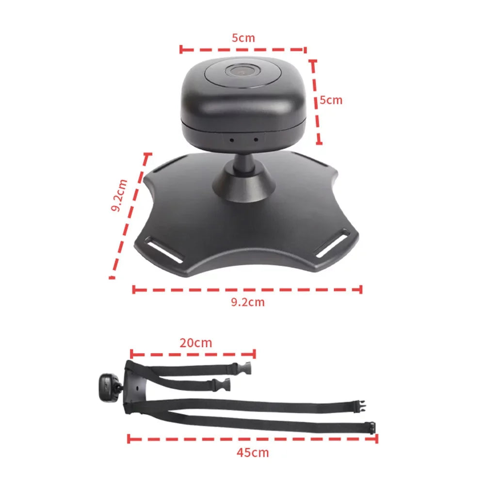 Pinnaco WiFi Baby Car Camera Monitor, 360° Rotation Night Vision, USB Powered