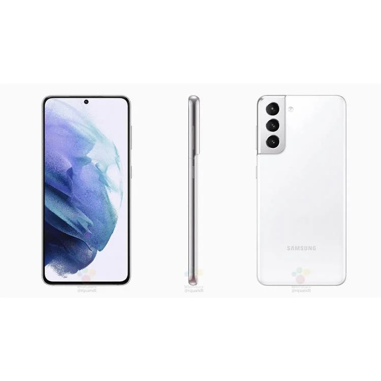 Refurbished  Galaxy S21 5G G991U (Fully Unlocked) 128GB Phantom White w/ Wireless Charger