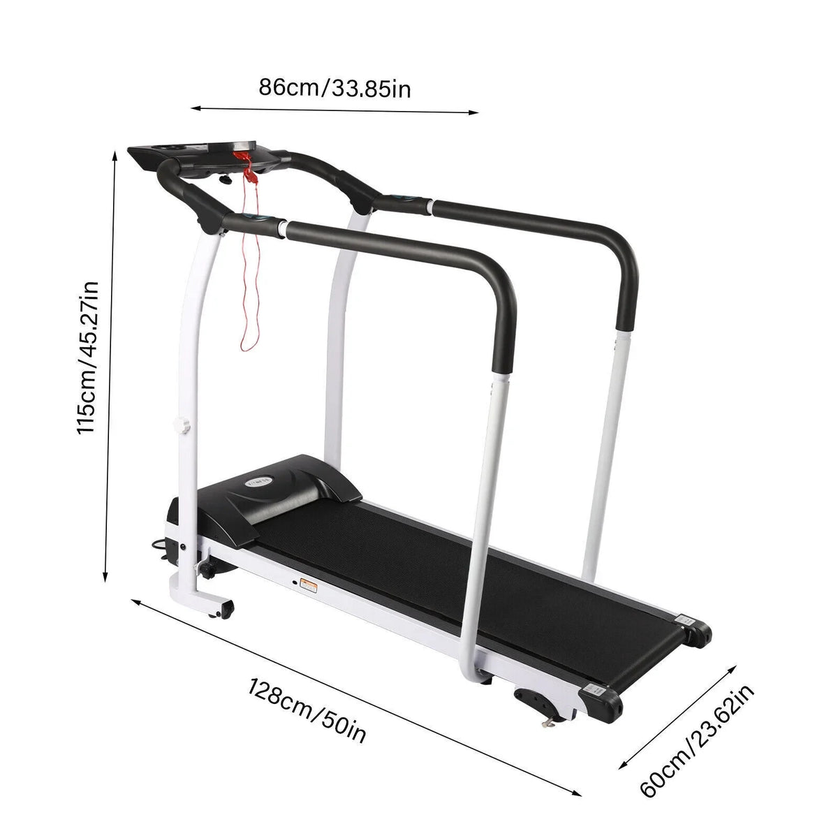 DENEST Treadmill for Elderly Indoor Exercise Electric Walking Machine， Recovery Fitness Walking Treadmill