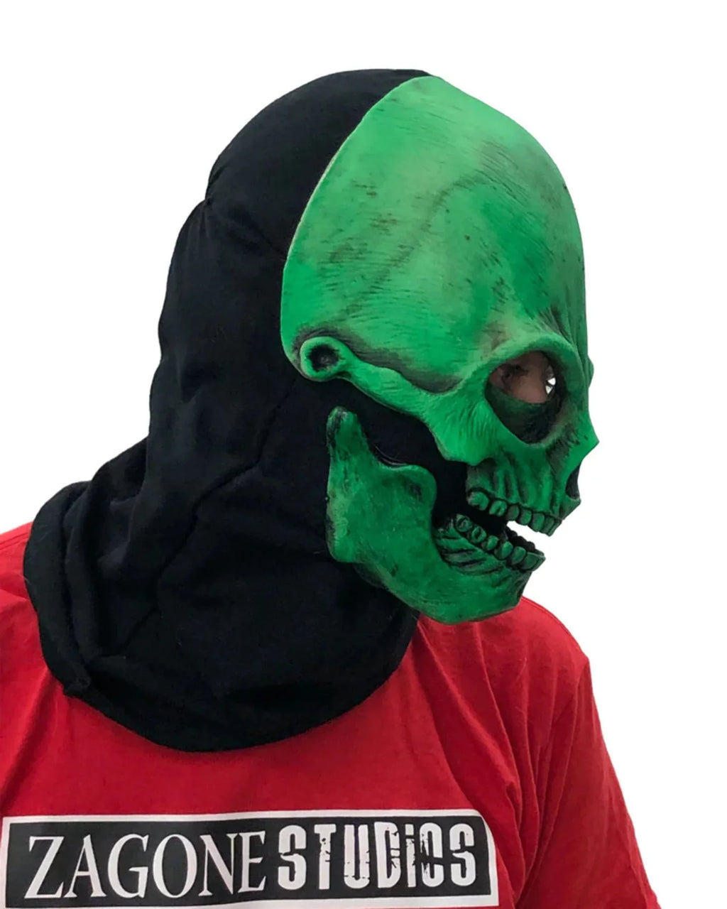 Uv Green Sock Skull Mask