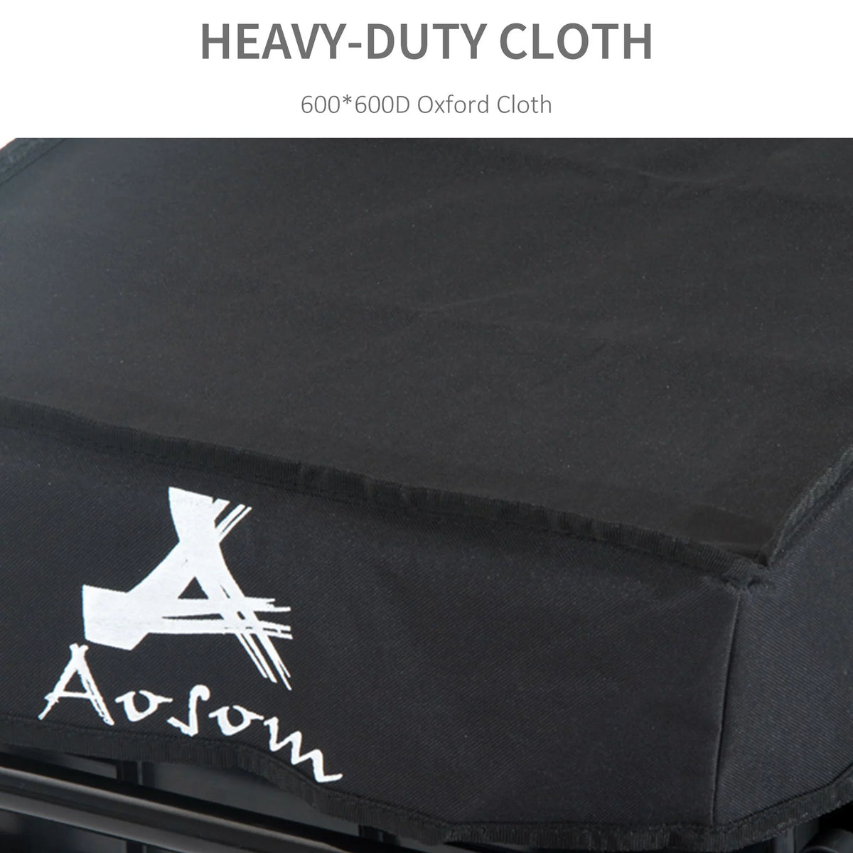 Aosom Double Wheel Internal Frame Enclosed Bicycle Cargo Trailer - Black
