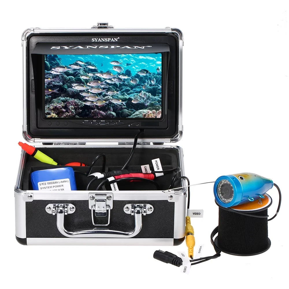 SYANSPAN Fishing Camera,1000tvl Waterproof Camera Inch1000tvl Infrared Ir Leds1000tvl Waterproof Camera Kit 24pcs Ice Lake craft Fish Ice Lake 7" InchIr Leds Fish Huiop Koeb