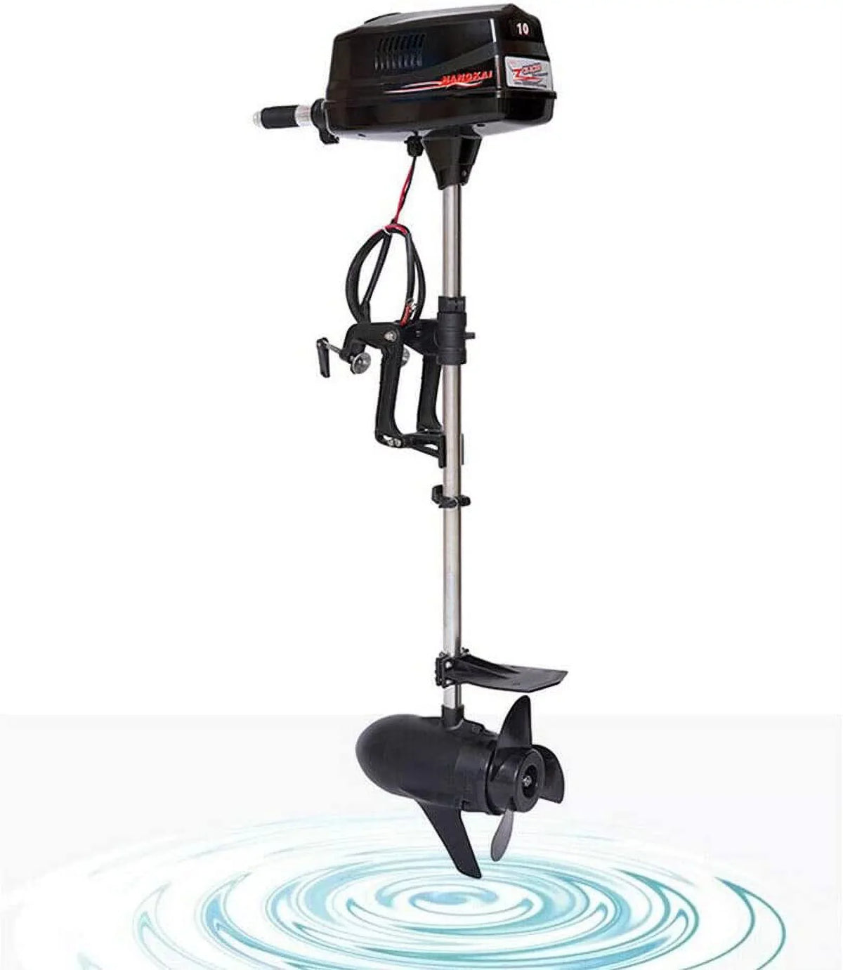Miumaeov 10HP Electric Outboard Motor Brushless ship Engine Tiller Control Heavy Duty Outboard Trolling Motor 60V 2200W Fishing vessel Engine for Kayak Fishing vessel Canoe Trolling Propeller