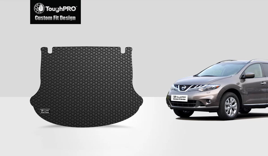 ToughPRO - Cargo Mat appropriate with NISSAN Murano - All climate Heavy Duty (Made in USA) - Black Rubber - 2013