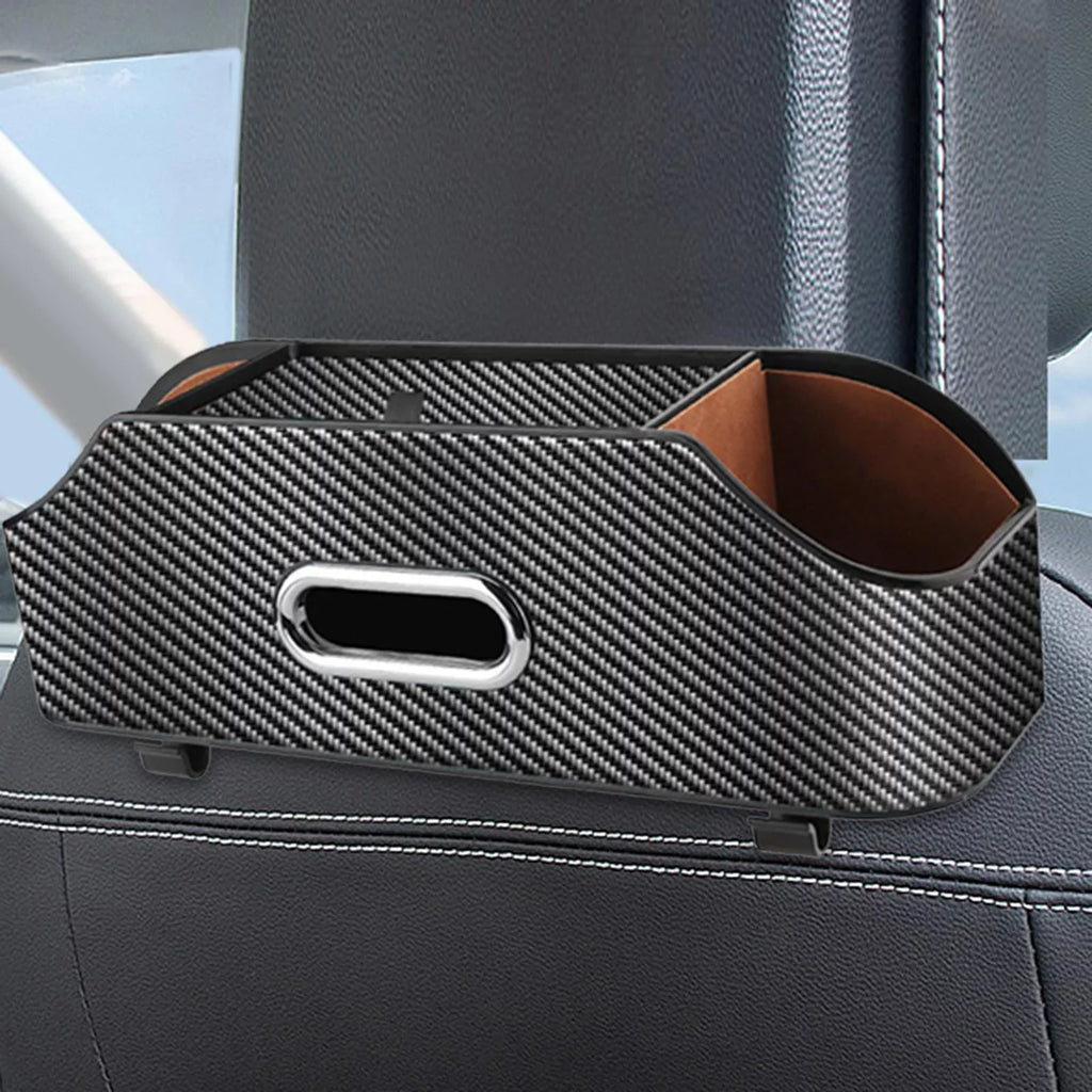Car Seat Back Organizer Tissue Box Multifunctional Keep Tidy with Cup Holder