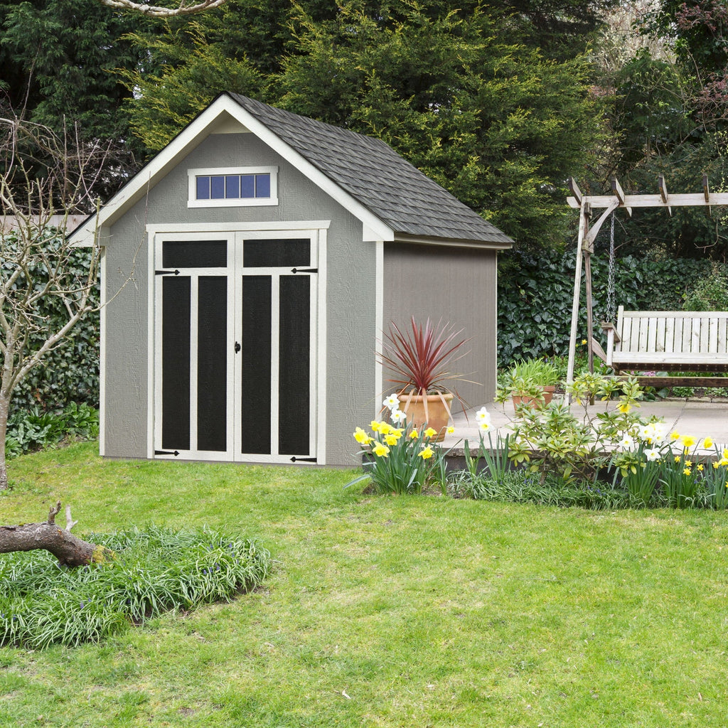 Wood Storage Shed (Floor Included). x 12 ft. Handy Home Products Tribeca 8 ft