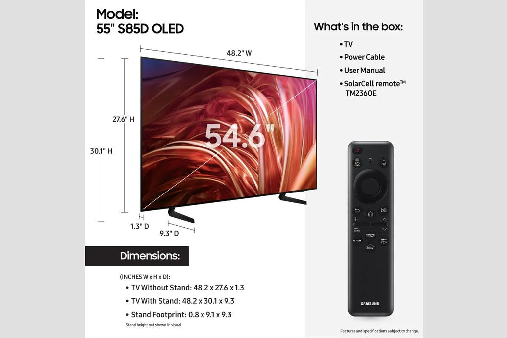 55” Class S85D OLED Smart TV QN55S85DAEXZA 2024