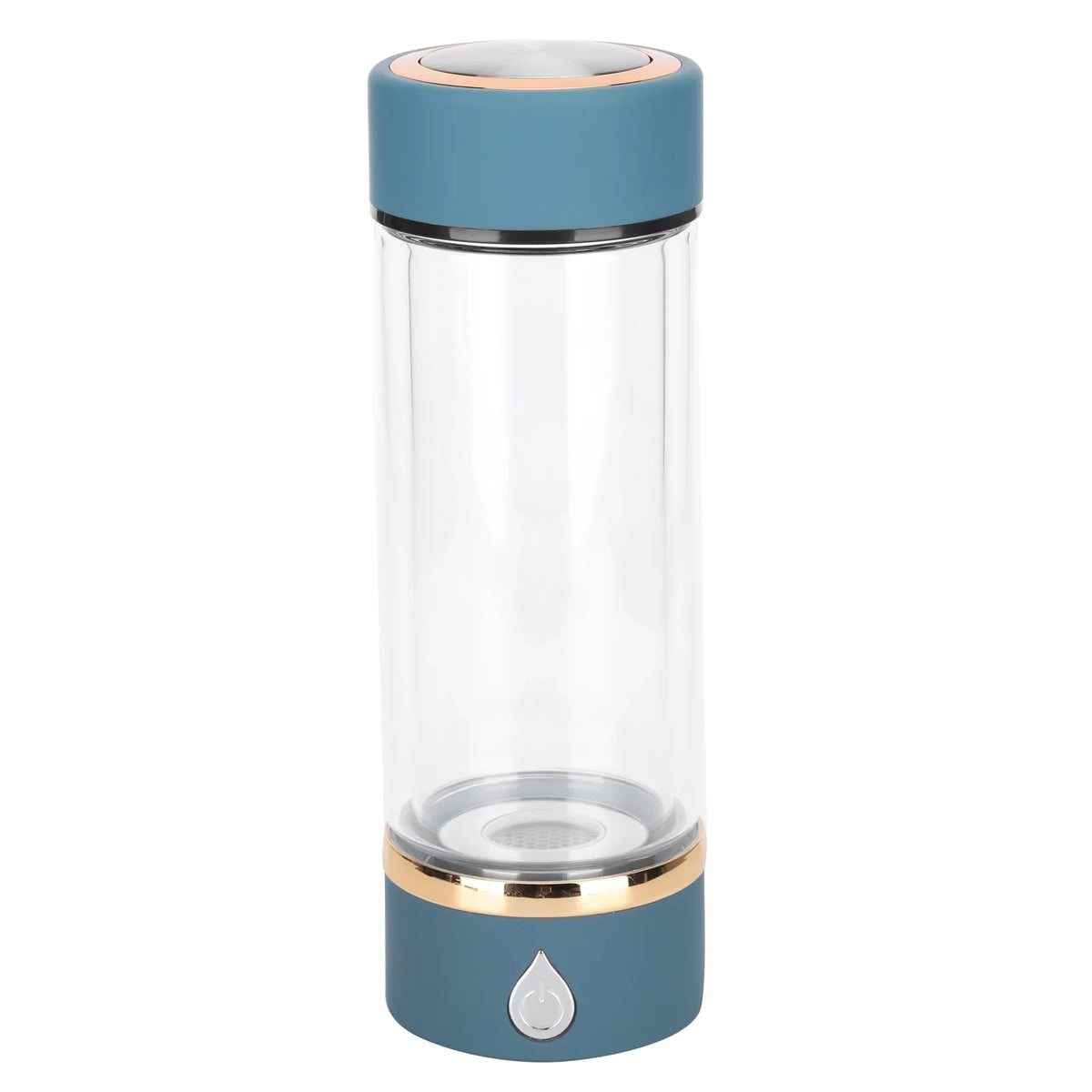 Hydrogen liquid Bottle Generator USB Portable Hydrogen moisture Maker Machine 380ml Blue