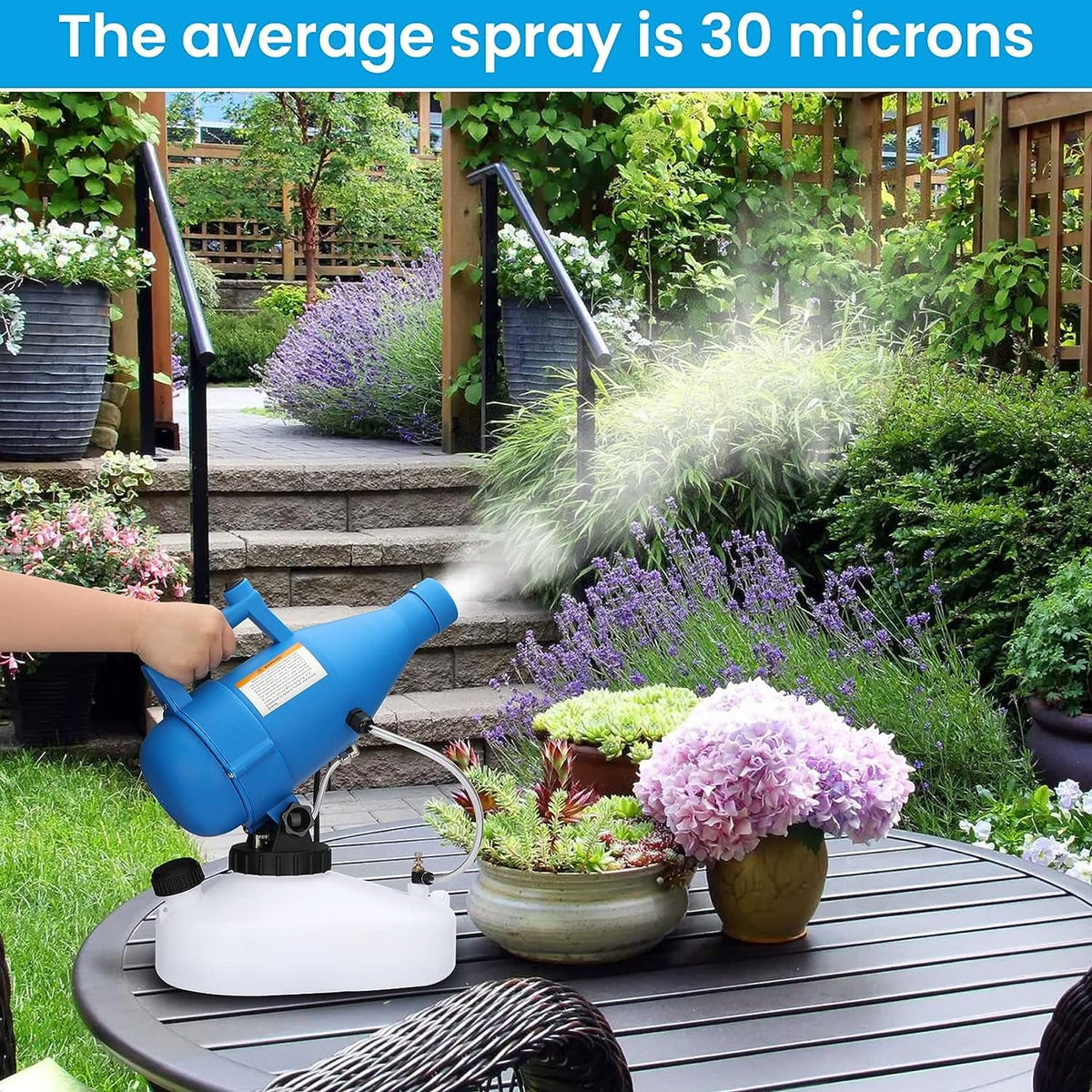 1 per Pack. Disinfectant Sprayer. Smart Portable Micro ULV Fogger with 4.5 Liter (1.2 Gallon) Tank