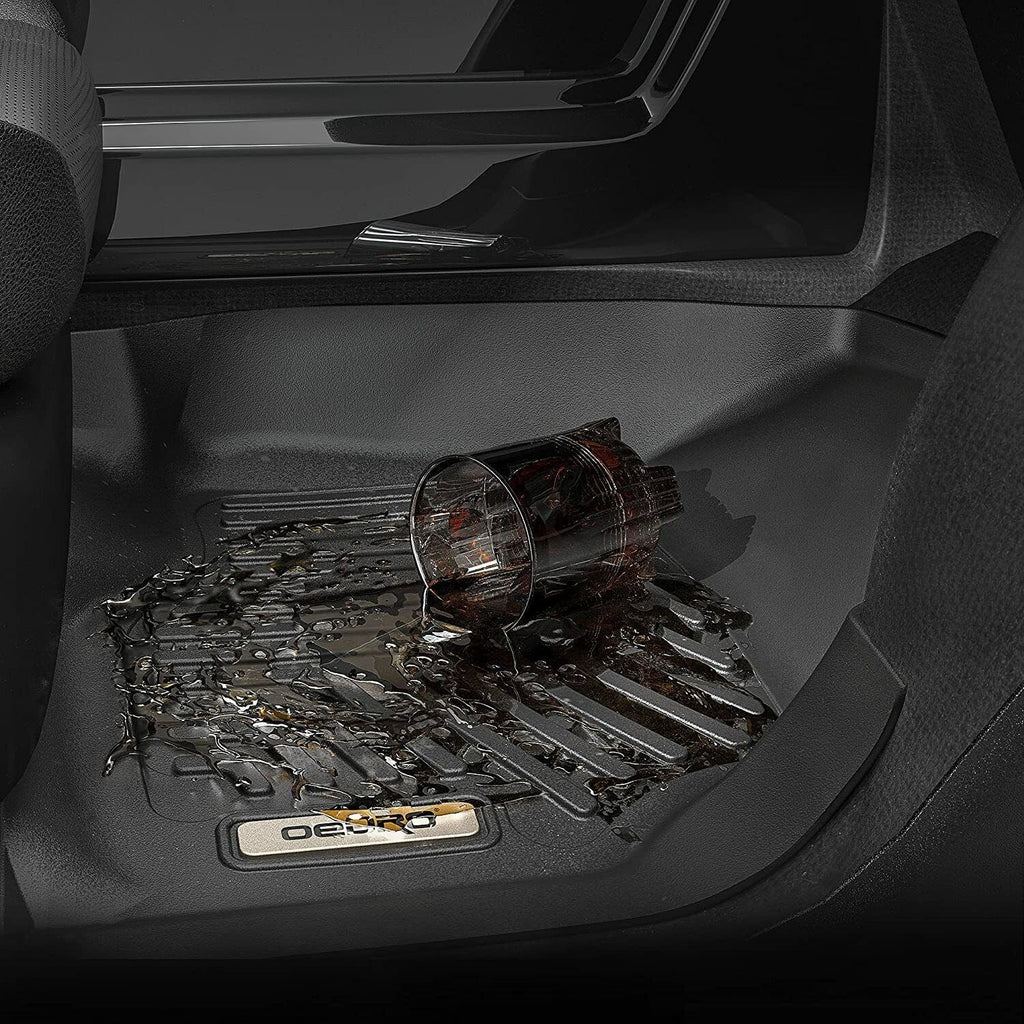 Ledkingdomus Floor Mats for 2019-2024 Subaru Forester 3D TPE Rubber Front & 2nd Seat 2 Row Liner Set All-atmospheric conditions