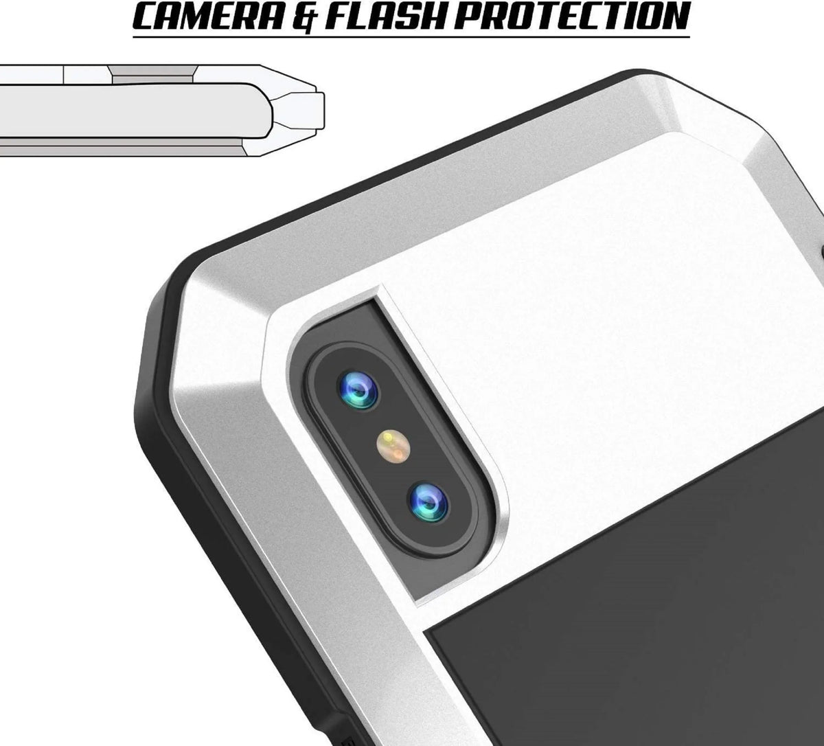 Gorilla Glass Aluminum Metal iPhone 5 Case (Silver) Heavy Duty Military Grade Shockproof and Scratch impervious Protection, Rugged Outdoor Travel