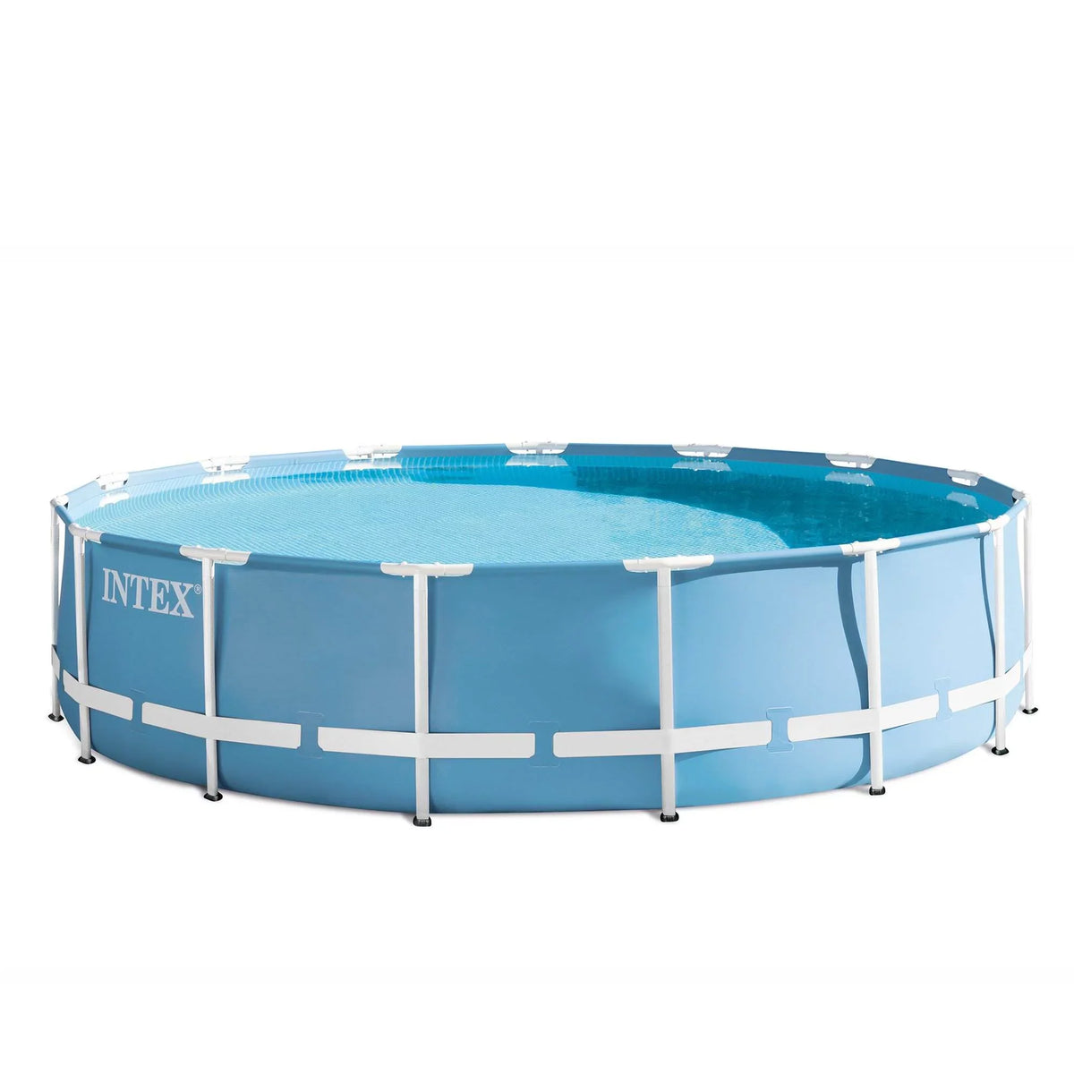 Intex 15 Feet x 48 Inches Prism Frame Pool Set with Ladder, protector, & Pump (Used)