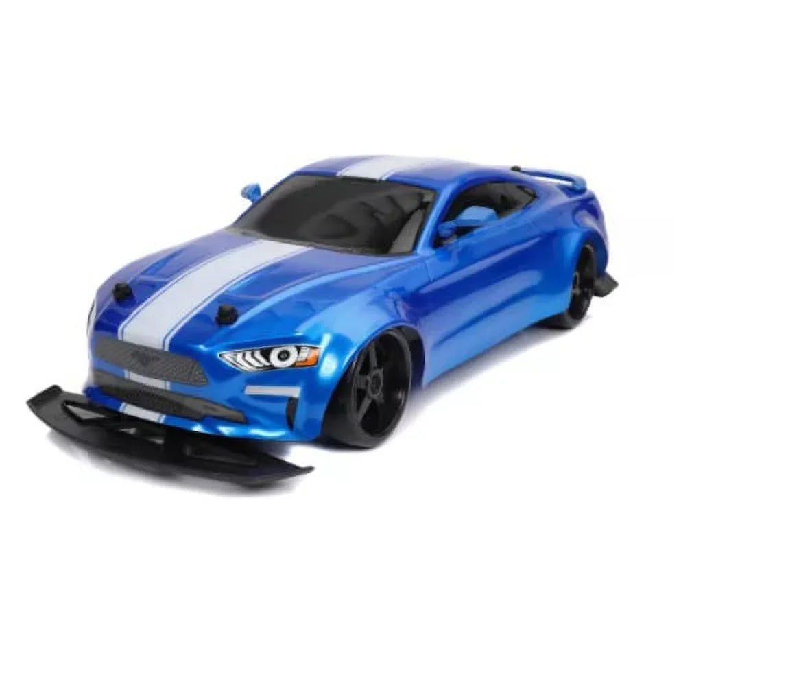 Jada Fast & Furious Elite Drift RC Jakob's  Mustang GT Remote Control Vehicle 1:10 Scale- Blue