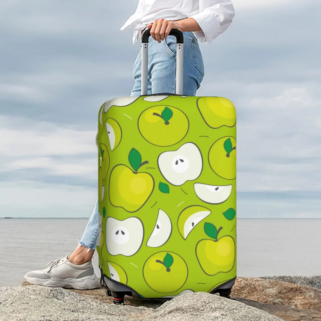Junzan Green  Print Washable Luggage shield - Fashion Suitcase Protector Fits 18-32 Inch Luggage