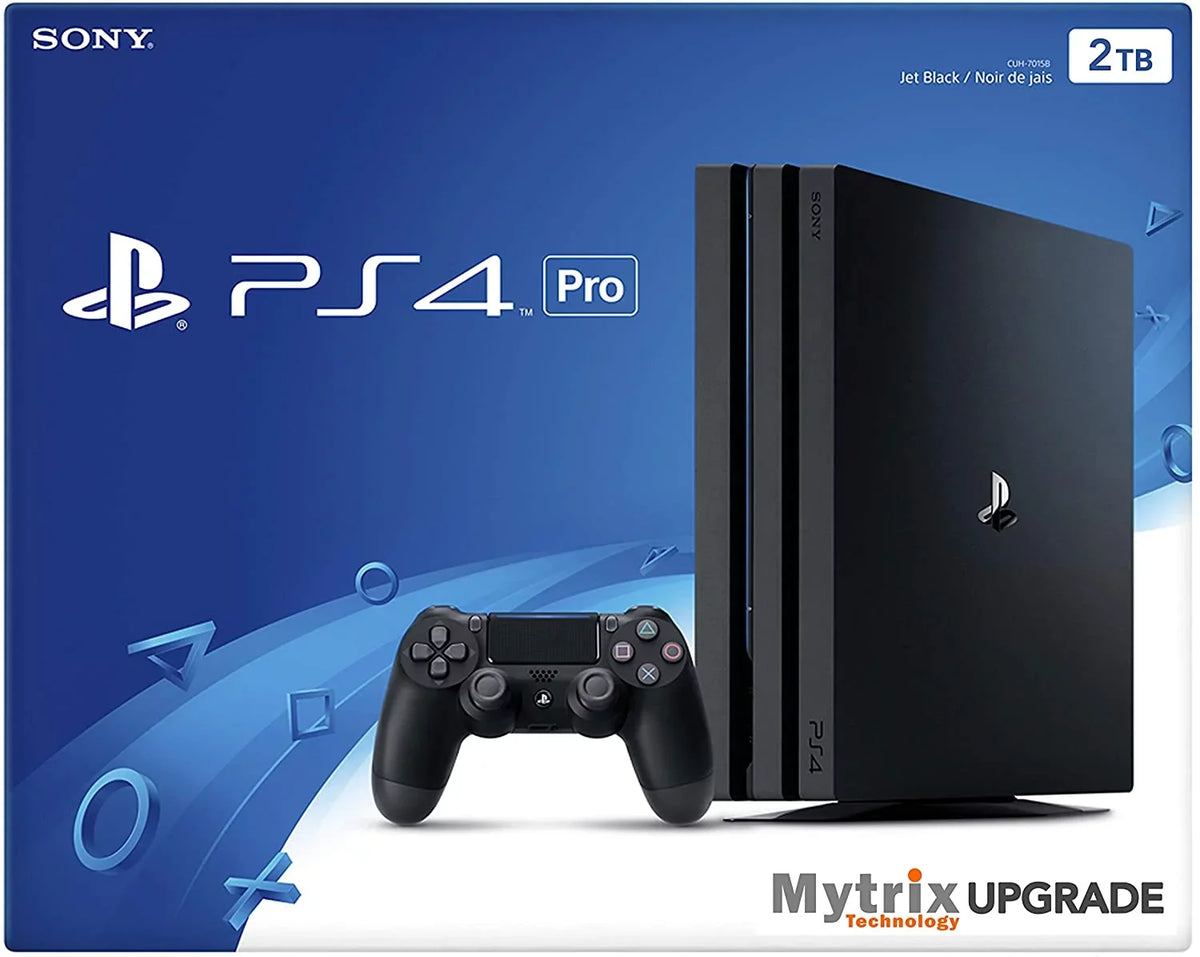 Mytrix Playstation 4 Pro 2TB Console with DualShock 4 Wireless Controller Bundle, PS4 Pro Enhanced by Mytrix