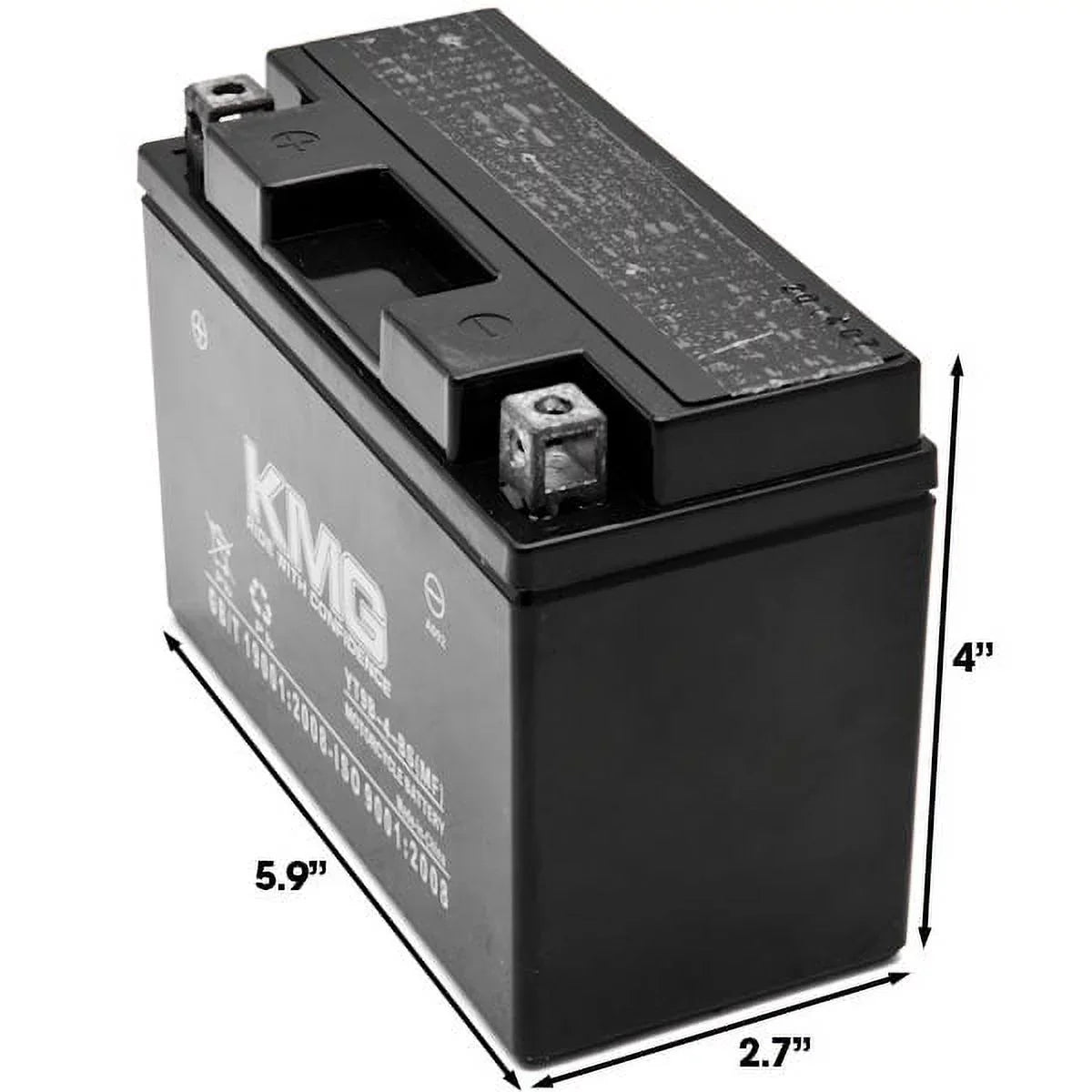 KMG YT9B-4-BS Battery suitable with Yamaha 700 YFM70R Raptor 2006-2012 Sealed Maintenance Free 12V Battery High Performance SMF OEM Replacement Powersport Motorcycle ATV Snowmobile Watercraft