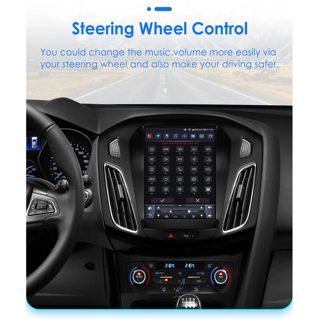 Carplay Android 13.0 Wifi Bluetooth 4+32GB RDS 9.7" Car Stereo Radio Head Unit GPS Navigation Player For  Focus 2011 2012 2013 2014 2015 2016 2017 2018 2019