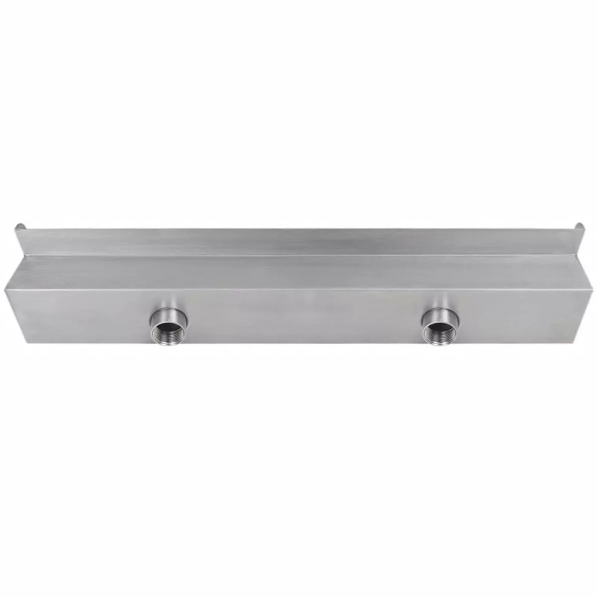 Andoer ,23.6 X 4.5 Stainless Steel 23.6" Waterfall Pool X 4.5 X Feature SpillwayPatio Pool 23.6 Waterfall Above Pool Steel Pool Slide Waterfall Pond Waterfall Spillway Pond With Inches (w X
