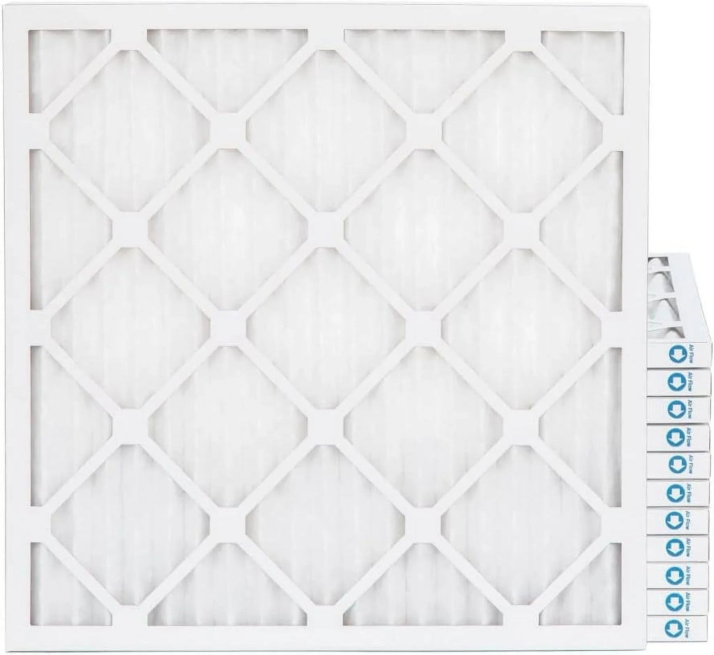 Size: 9-1/2 X 9-1/2 X 3/4. Case Of 12. 10X10x1 MERV 11, MPR 1000 Pleated Furne 1" Air Filters By Pamlico