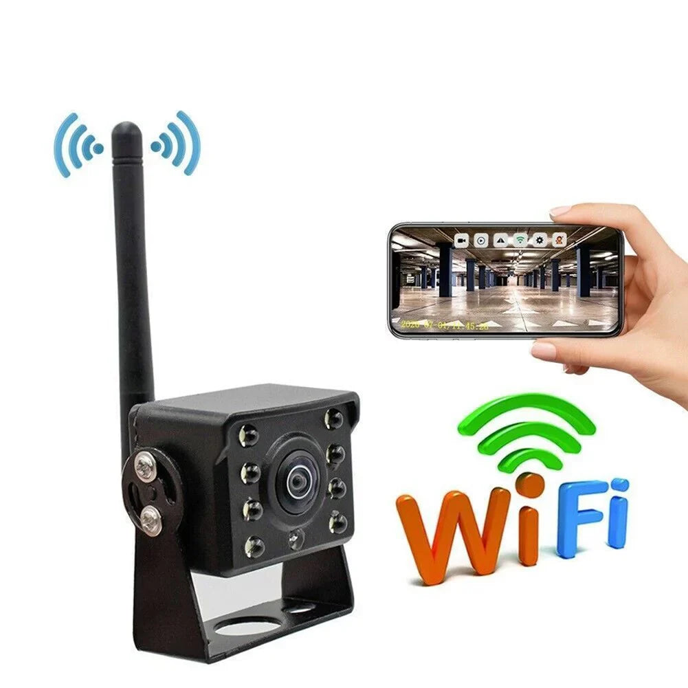 Wireless WIFI Reversing Rear View Camera Bus Trailer Truck RV Camper shockproof