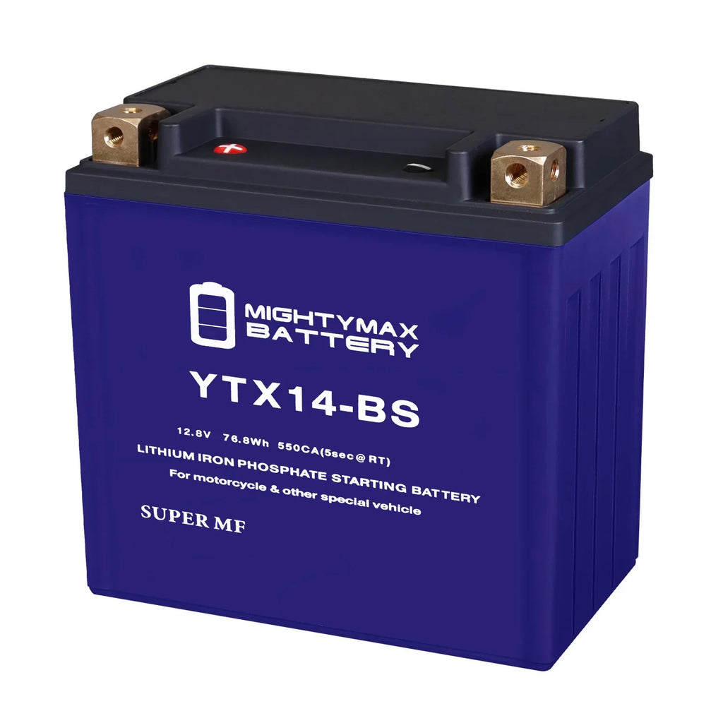 YTX14-BS Lithium Replacement Battery suitable with Moto Guzzi 750 V7 III Dark 18