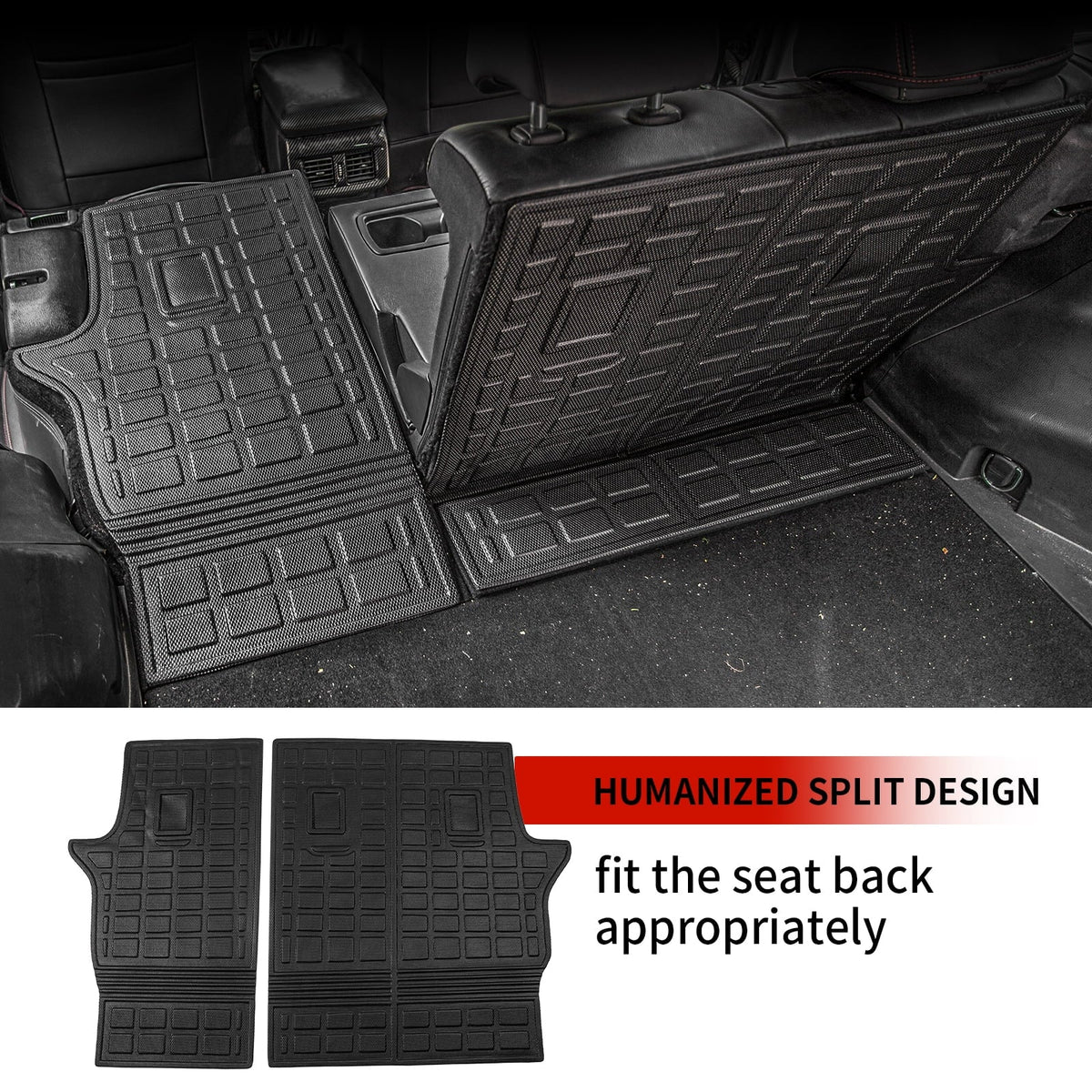 Fit 2019-2024  RAV4 Back Seat Protector TPE All climate Trunk Mats 2023 RAV4 Accessories