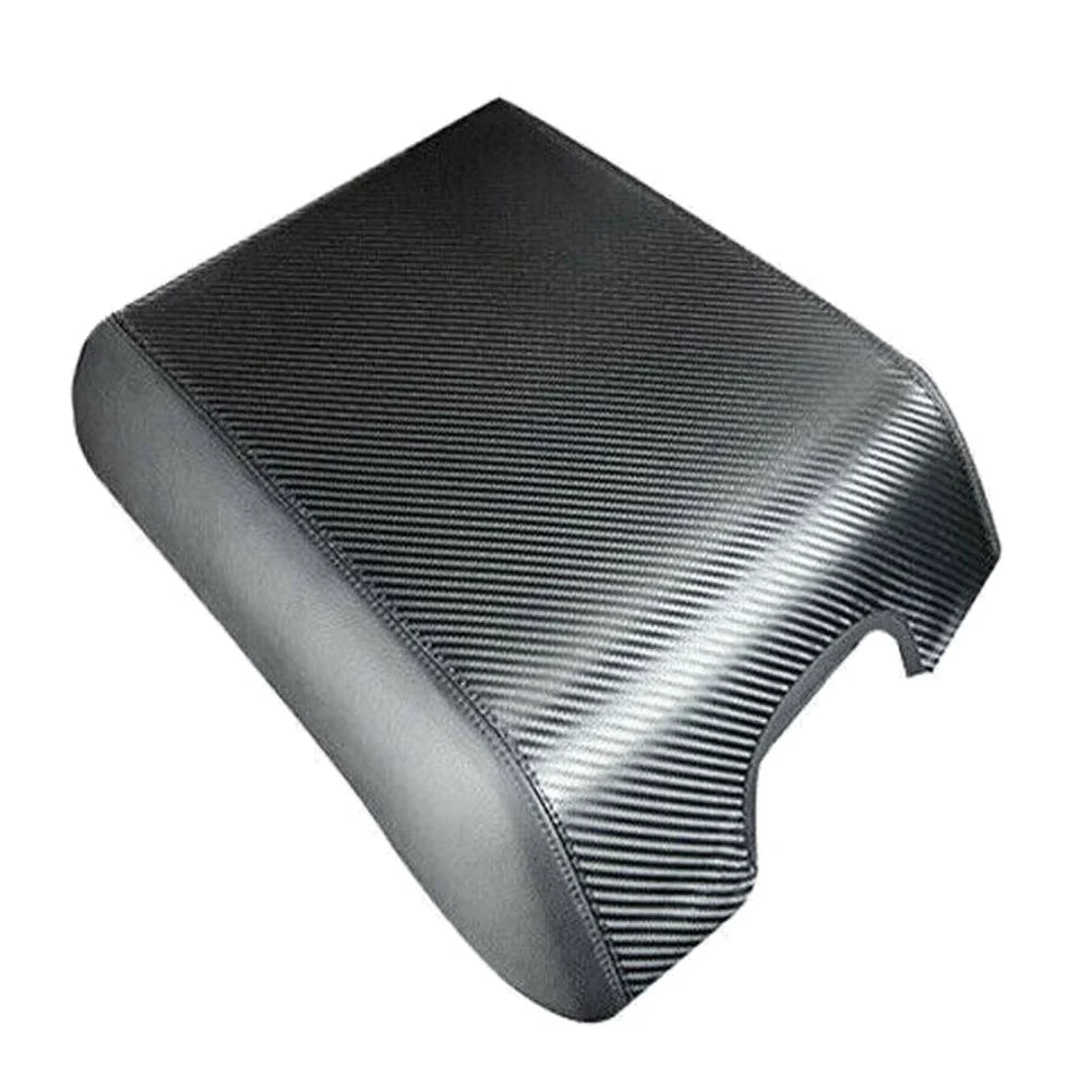 Teledu Leather Center Console Armrest wrap Pad Protector F150 Carbon
