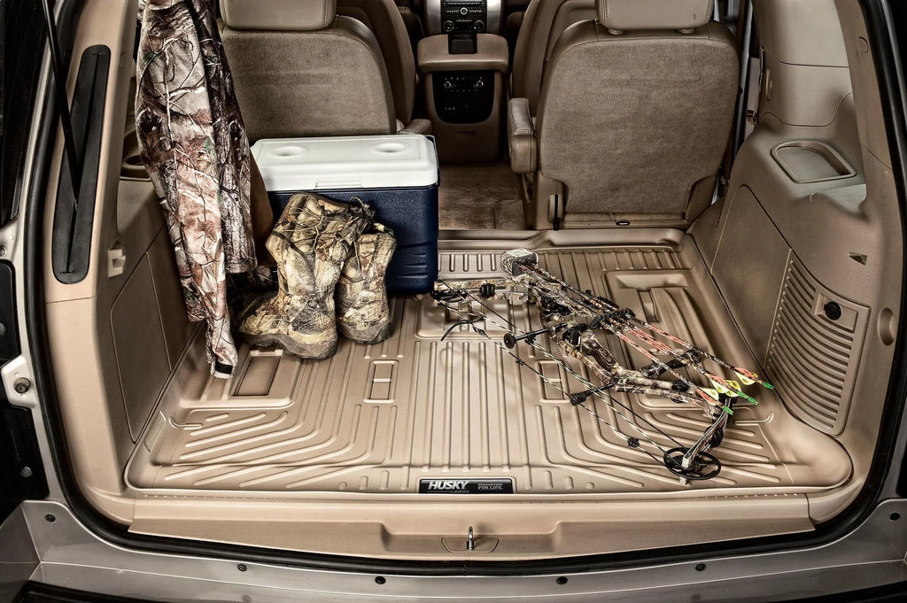 Husky by RealTruck - 28221 suitable with 2015-19 Cadillac Escalade ESV, 2015-19 Chevrolet Suburban, 2015-19 GMC Yukon XL Cargo Liner Behind 3rd Seat Black