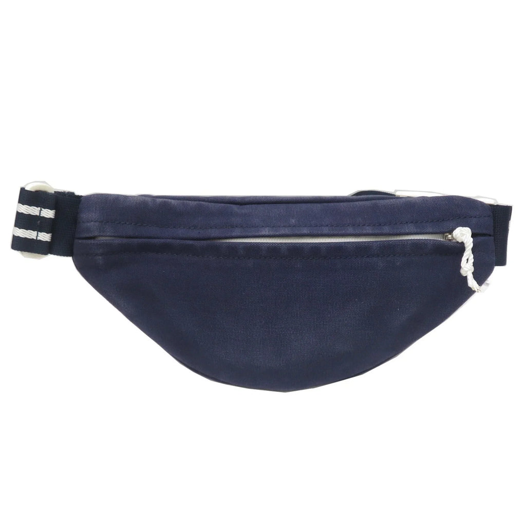 Pre-Owned CHANEL Sportsline Waist Bag Body Navy/White Canvas Women's Men's (Good)