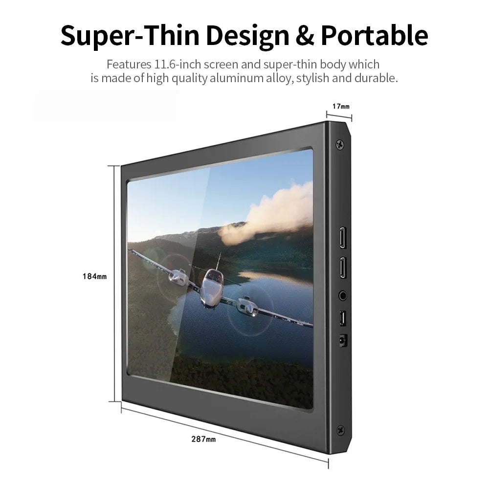 Dadypet Monitor,10 Thickness 17mm BUZHI Raspberry Pi Windows Monitor 1920X1080 IPS  Display Monitor Windows 7 8 PS3  Display Thickness 17mm US IPS Panel 8 10 Thickness 7 8 10 HUIOP