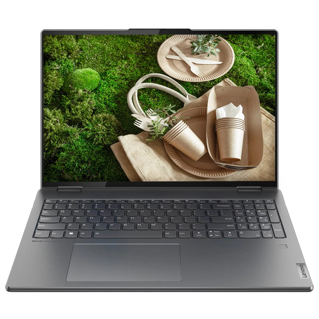 Yoga 7i Windows 11 Pro 16" 2.5K IPS 2-in-1 Business Laptop, 12th  Evo Platform 12-Core i5-1240P, 8GB LPDDR5 RAM, 1TB SSD, Iris Xe Graphics, Backlit KB, Fp, Gray