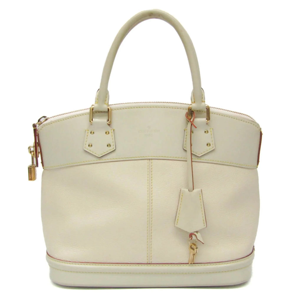 Pre-Owned Louis Vuitton Suhali Lockit PM M91887 Women's Handbag Blanc (Good)