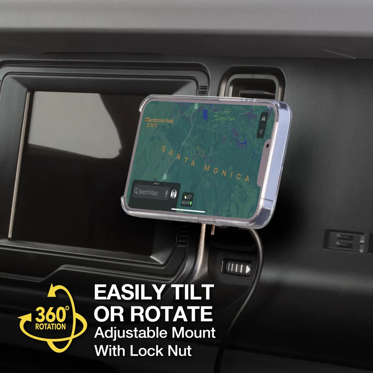 Scosche MPQ5DV-SP1 Dash/Vent Magnetic Wireless Charging Mount matching W/ MagSafe iPhone, Galaxy