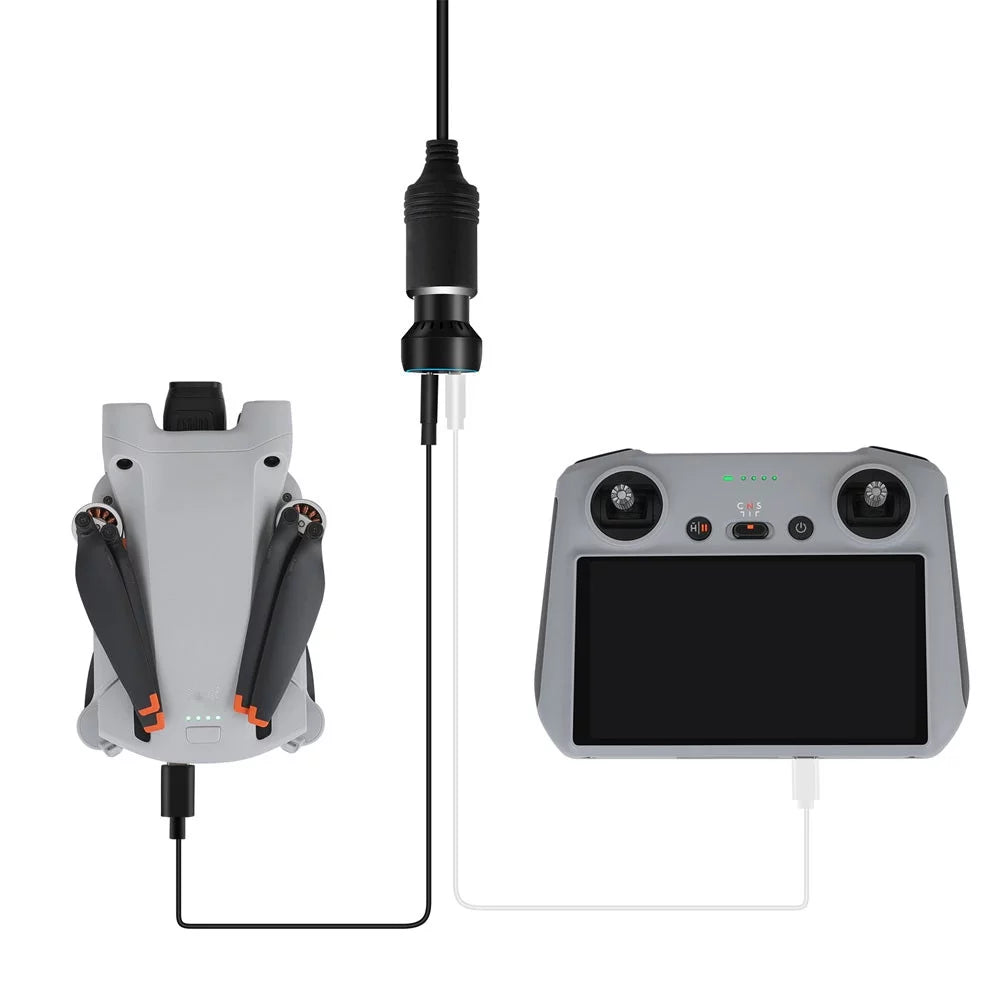 Super Fast USB-C Charging Adapter QC3.0 PD Car Charger for DJI Mini 2/Mini 3 Pro