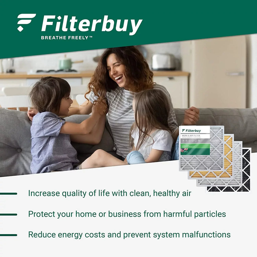 Filterbuy 18x30x1 MERV 13 Pleated HVAC AC Furnace Air Filters (1-Pack)