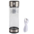 Nikou USB Charging Rich Hydrogen aqua Purifier Filter Glass Bottle Anti-Skid Portable Lonizer Cup