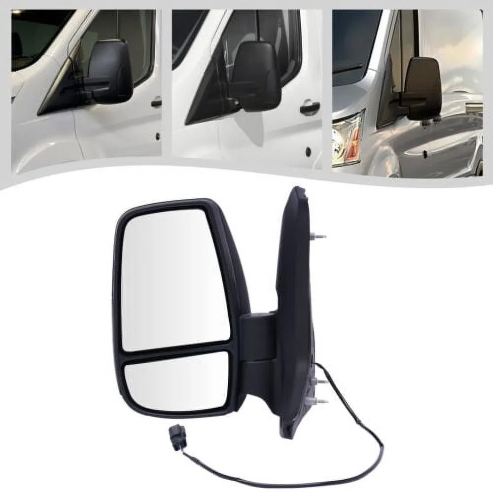 Front Left Side Rear View Mirror Black For  Transit 150 250 350 2015-2022